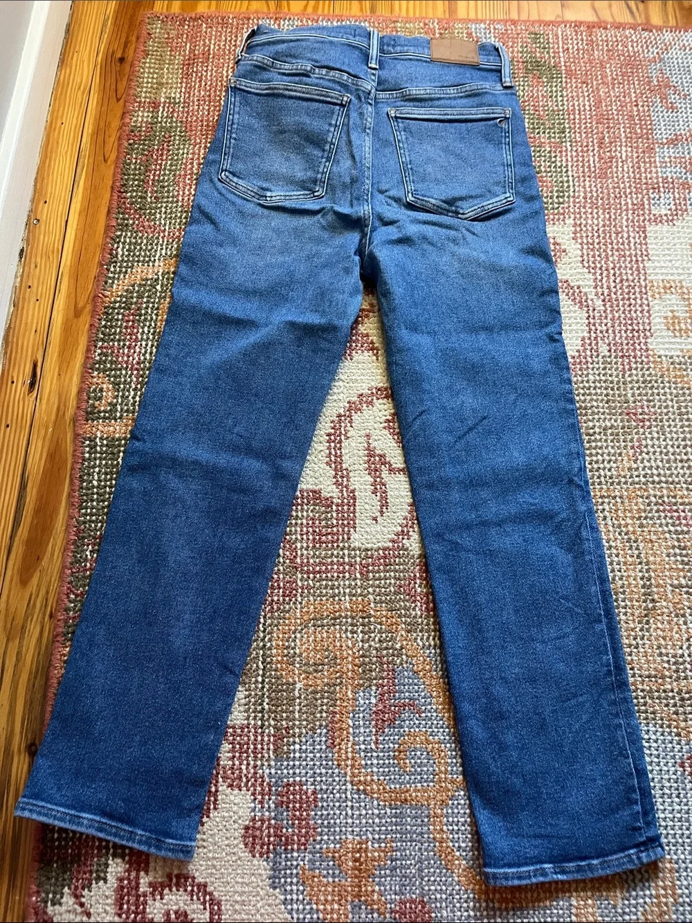 Madewell The Perfect Vintage Jean Size 29 Blue High Rise Straight Leg EUC